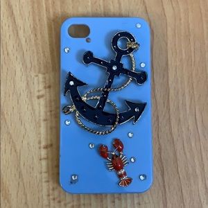 Anchor and Lobster Iphone 4 Case